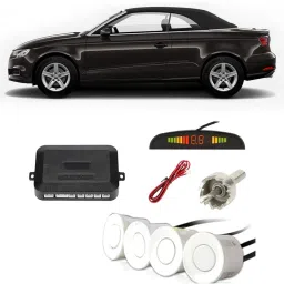 PKNA0005 White Car Reverse Parking Sensor with LED Display 4 Sensor PKNA0005 Parking Sensor-image-2