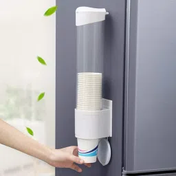 Paper Cup Dispenser Holder Wall Mounted Plastic Drinking Water Cup Dispenser Plastic Glass Holder-image-52