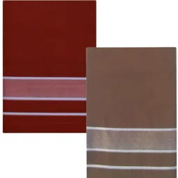 Priyam Multicolor Lungis (Mundus) Dhotis for Men Maroon & L Brown (Free Size Veshti) Solid Men Dhoti-image-87