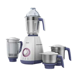 PHILIPS Viva Collection 750 Watt 4 Jars Mixer Grinder (19500 RPM, Auto Cut Off Protection, White/Blue)-picture-9