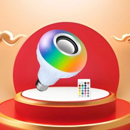 GUGGU Bluetooth Music Bulb Speaker With Remote Control Change Disco light for HomeR134 Smart Bulb-picture-6