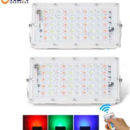 Party - 50W RGB LED Brick with Remote IP65 Pack of 2 Flood Light Outdoor Lamp-7