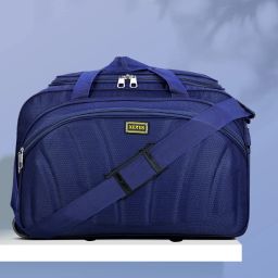 60 L Strolley Duffel Bag - Travel Duffel Bag Light weight Waterproof - Blue - Large Capacity-image-36