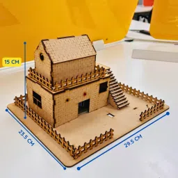 ansoz DIY Fire Detection House Model Kit with LED and Alarm system image 4