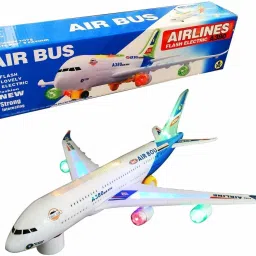 Airplane Toys for Kids with Bump and Go Action | Battery Operated Airbus-10