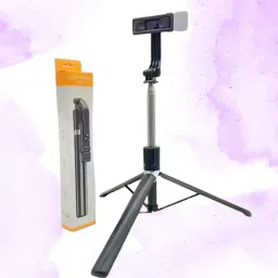 BITWEAVE R1S-L Carbon Fiber Selfie Stick with LED Fill Light – 1.7M Tripod for Mobile Photography Bluetooth Selfie Stick-45