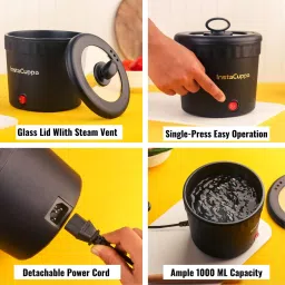 instacuppa Portable & Handy with Non-Stick Inner Pot | Compact & Light Weight | 450 Watts Multi Cooker Electric Kettle image 4
