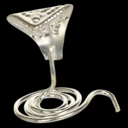 Astro-D Silver 0.999 Silver Snake use in pujaa 4 GMS Decorative Showpiece - 2 cm-picture-3