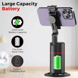 EVAAENTERPRISES P02 Mobile Holder in Black Color 2 Axis Gimbal for Mobile, Camera-41