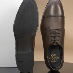 Formal Derby Shoes for Men | Real Leather Shoes with Low-cut Pattern Derby For Men-picture-5
