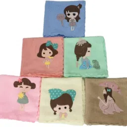 ANVIK Soft, Absorbent Microfiber Face Towel Hanky Rumal for Kids, Girls Women ["Multicolor"] Handkerchief-3