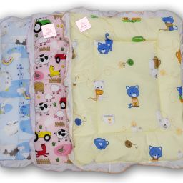 New Born Baby Combo Of 3 Cotton Baby Bed | Godari Lacy Bed | Mattress (0-1 Years)-19