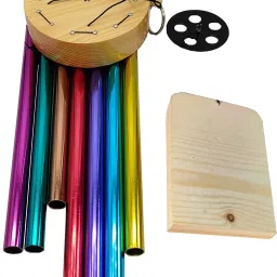 Colorful 7 Pipe Wind Chimes Positive Energy for Home Balcony Bedroom Good Sound Aluminium, Wood Windchime-image-46