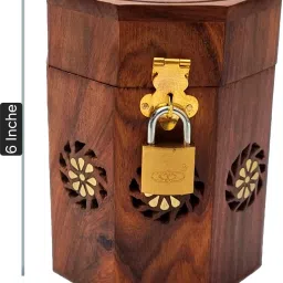 Wooden Money Bank and coin box-Piggy Bank 6 X 4 inch for Kids and Adults Coin Bank-image-80