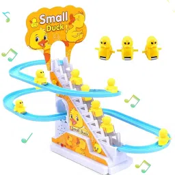 Automatic Funny Stair-Climbing Ducklings Race Track 3 Duck Slide Toy Set DN07-14