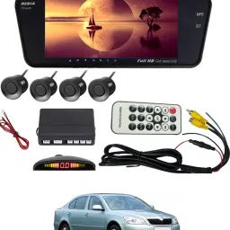 7inch LED Car Rearview Monitor Mirror With Touch Button & Black Sensor 142 Black LCD-image-88