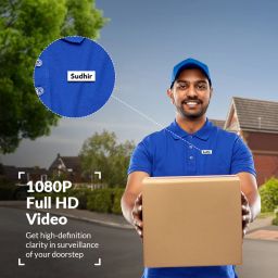 CP PLUS CP-L23 2MP Wi-Fi Video Doorbell with Wide Angle View, Night Vision Wireless Sensor Security System image 3