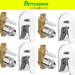 Aqua concealed Diverter Body with Concealed Upper Part set of 4 pic 011 Agate Diverter with upper trim | Hot and Cold water Mixer | Complete set Diverter Faucet-image-88