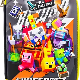 poksi Minecraft Pencil Box | Minecraft Pencil Pouch| Jumbo Size EVA Pouch Art EVA Pencil Box-picture-46