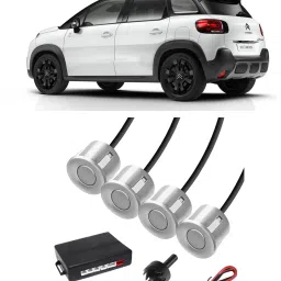 AB96 Silver Car Reverse Parking Sensor with LED Display 4 Sensor A96 Parking Sensor-image-73