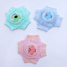 Baby Knee Pads & Elbow Guards for Infant & Toddlers | Anti-Slip Safety Protector Lightgreen, Pink & Blue Baby Knee Pads-image-34