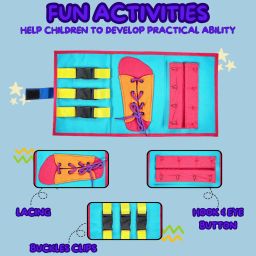 puntoon kids Learning Buckling & Lacing toys For kids Early Motor Skills Development image 3