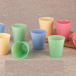(Pack of 12) Colorful Glasses Designer Reusable tumblers | Plastic Tumbler| Glass Set Water/Juice Glass-15