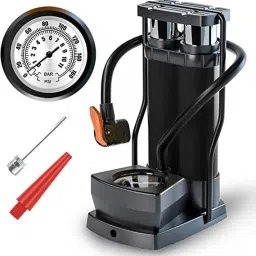 Double-Cylinders Ball Pump with Precise Pressure Gauge Bicycle Pump-12