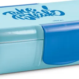 Snap Lock Insulated Tiffin Box,800 ml,with Inner Container,175 ml and Spoon,Blue 1 Containers Lunch Box-13