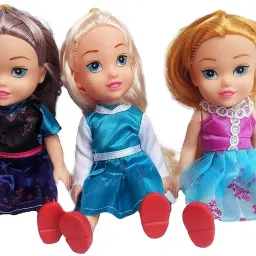 Realistic Three Sister Dolls with Fancy Dress & Movable Body Parts for Kids|33-image-30