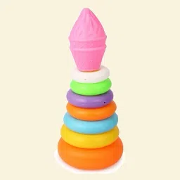Stacking Ice cream For Toddlers Ring Educational Toy For Kids and Babies-19