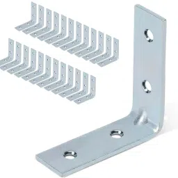 sasales Right Angle L Shaped Support Corner Brackets Secure and Easy to Install, (1.50 X 1.50inch 12PCS ), FOR Shelf Support Shelf Bracket image 2