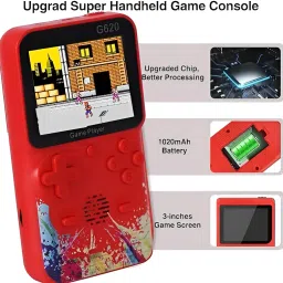 HG WORLD Retro Game Boy G620 gaming console for tv Pocket Sup Game Box handheld 3.5TFT Screen Rechargeable Battery handheld console Hand video game for tv 32MB GB with 500+ Preinstall video game handheld,Best Gift All Ages Mario Game Mortal Combat image 4