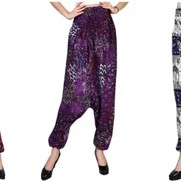 narnari Printed Rayon Women Harem Pants-picture-22