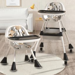 3-in-1 Convertible High Chair for Kids - Trendy Design, Adjustable, Foldable-image-95