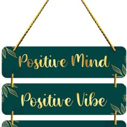 Positive vibe wall hanging for home decoration gift living room decor-image-31