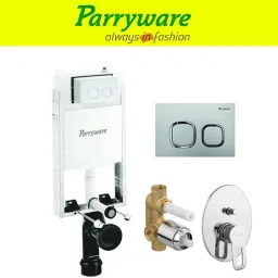 Half Frame Concealed Cistern, with divater body upper Pluto set of 1 pic 115 Dual Flush Tank-picture-7