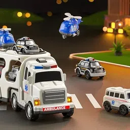 zuuluzrs Ambulance Carrier Truck Multicolor Interactive Toys For Kids-picture-33
