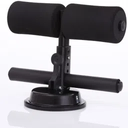 vastarpara Double Leg Sit-ups and Push-ups Assistant Device Ab Exerciser Sit-up Bar [Black1] Ab Exerciser image 2