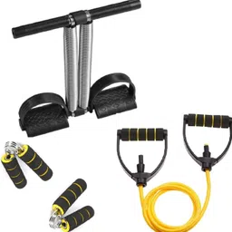 dr pacvu Set3|Toning Tube & Double Tummy Trimmer, 2Small Gripper Body Stretching,Exercise Fitness Accessory Kit Kit-picture-9