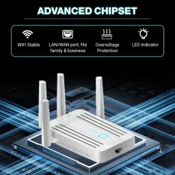 Trenzu Single Band 2.4GHz WiFi Wireless Range Extender| Repeater with Ethernet Port Router Antenna Booster image 2