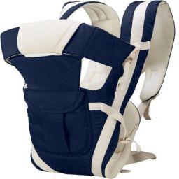 Adjustable 4-in-1 Baby Carrier With Head Support & Buckle Straps 0-18 Months Baby Carrier-image-66
