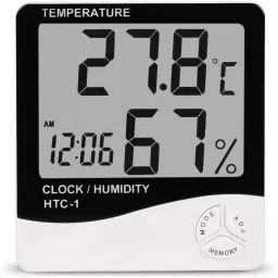 apexa trading AT131313 light decoration Color Change Led digital Alarm Clock Calendar clock table clock Study clock Temperature Digital clock And backlight Thermometer clock All-in-One Digital Moisture Measurer image 2