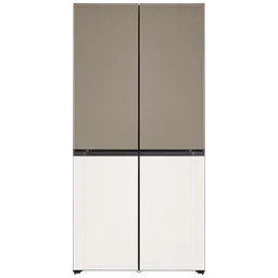 LG 614 Litres 3 Star Frost Free French Door Smart Wifi Enabled Refrigerator with Multi Air Flow (GR-B24FQGJB, Brown & Beige)-image-52