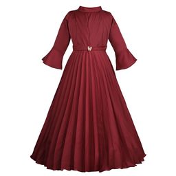 Wish Karo Bell Sleeve Georgette A-Line Maxi Dress-picture-44