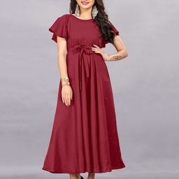 Rhey Flared Sleeves Maxi Dress-image-72