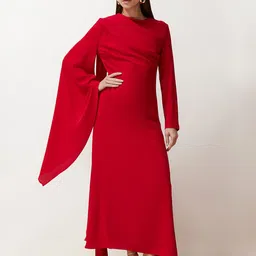 Trendyol Slit Sleeve Maxi Dress-image-27