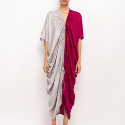Neora Colourblocked V-Neck Tie-Up Shrug-41