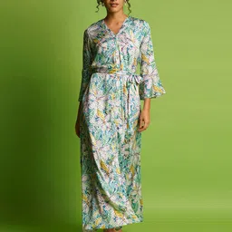 Globus Floral Print Bell Sleeve Maxi Dress-image-22