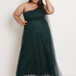 U&F Women Plus Size Net Maxi Dress-picture-14